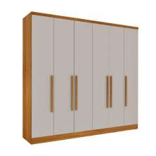 Guarda Roupa Veneza 6 Portas 4 Gav TCIL Cinamomo Off Whiite