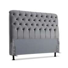 Cabeceira de Cama Box Casal 138cm Pádua Veludo Cinza