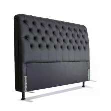 Cabeceira de Cama Box Casal Queen 158cm Pádua Couro Preto