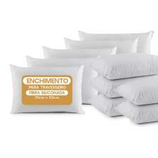 Kit 10 Travesseiros Ant 100% Fibra Siliconada Pura 50x70cm