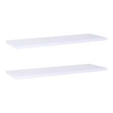 Kit 2 Prateleiras com Suporte Invisível 60x15 cm Branco