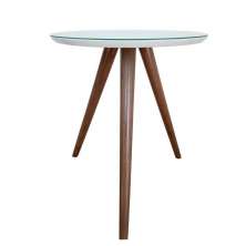 Mesa Lateral de Canto Pé Palito Branca 50 cm