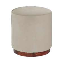 Puff Decorativo Redondo Itália Creme
