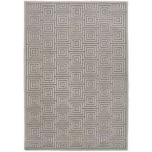 Tapete Alice Blocos Retangular Veludo (200x285) Cinza