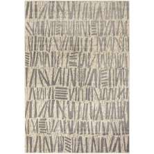 Tapete Ancestralidade Tag Retangular Veludo (200x290) Cinza