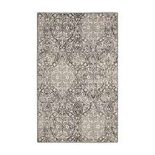 Tapete Black White Retangular Polipropileno (100x160) Preto e Branco