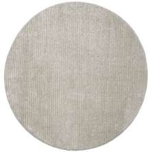 Tapete Chevron Redondo Bouclé (140x140) Prata