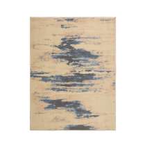 Tapete Herat Horizonte Retangular Veludo (150x200) Bege e Cinza
