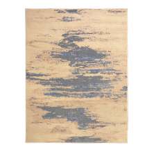 Tapete Herat Horizonte Retangular Veludo (200x250) Bege e Cinza