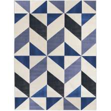 Tapete Lyre Retangular Polipropileno (150x200) Azul