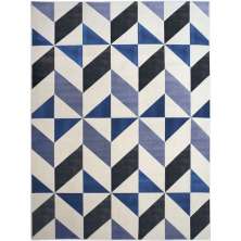 Tapete Lyre Retangular Polipropileno (200x250) Azul