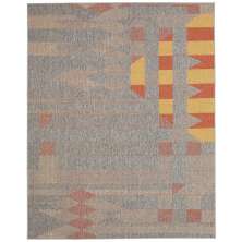 Tapete New Colors Mosaic Retangular (200x290cm) Cinza e Amarelo