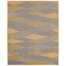 Tapete New Colors Mystic Retangular (200x290cm) Cinza Claro e Amarelo