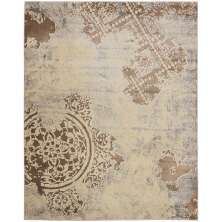 Tapete Perfeita Rendas Retangular Veludo (200x250) Bege