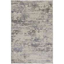 Tapete Rimma Square Retangular Veludo (200x300) Cinza