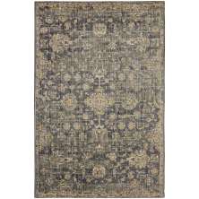Tapete Rosimarie Gold Retangular Veludo (200x300) Cinza