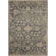 Tapete Rosimarie Gold Retangular Veludo (250x350) Cinza