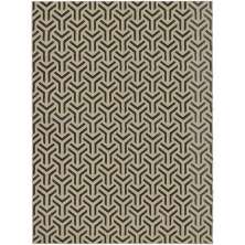 Tapete Supreme Retangular Polipropileno (300x400) Bege e Preto