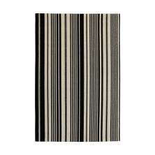 Tapete Tufting Aruba Retangular (100x150) Bege e Preto