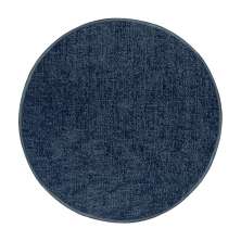 Tapete Tufting Elegant Redondo Bouclé (190x190) Azul Marinho
