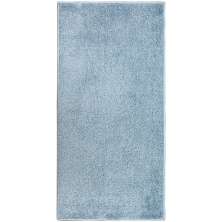 Tapete Tufting Relex Retangular Veludo (50x100) Azul Claro