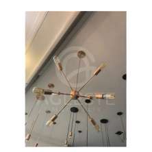 Lustre Sputinik 8 Lâmpada E27 Cobre - T.Y Iluminação