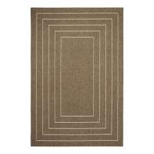 Tapete Bali Singelo Retangular Polipropileno 50x100 cm Marrom