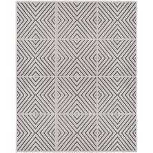 Tapete para Sala Chevron Quadros Cinza 2,00X2,50M