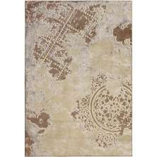 Tapete para Sala Detalhe Renda Marrom-Bege 2,00X2,90M