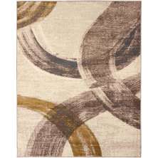 Tapete para Sala Supreme Art Bege-Marrom 1,50X2,00M