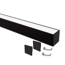 Perfil de Sobrepor Taschibra Para Fita de Led Zenith 50 Com 1 Metro Preto