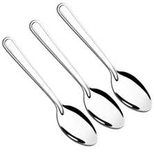 Kit 3 Colheres Grandes de Inox para Servir Arroz Molhos para