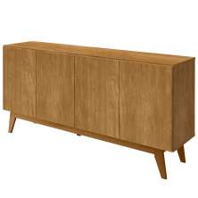Balcao Buffet Ares 4 Portas 161 cm Nature Tebar