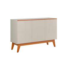 Buffet 3 Portas para Sala de Jantar Porto Off White Nature
