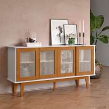 Buffet Eibar com 4 Portas Branco Nature