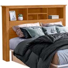 Cabeceira Para Box Casal 140cm Com Nichos 131 Nature Tebar