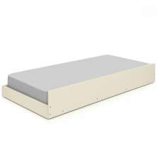 Cama Auxiliar Solteiro Barcelona Off White Tebar