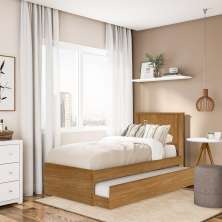 Cama Barcelona Solt, Nature C/ Aux, E 02 Colchões - Tebarrot