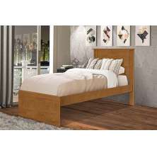 Cama Barcelona Solteiro Nature c/ Colchão - Tebarrot