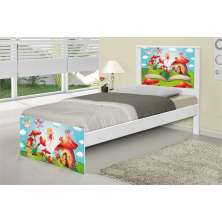 Cama Solteiro Mundo das Fadinhas com Colchão