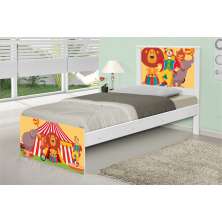 Cama Solteiro Palhaço Circo com Colchão