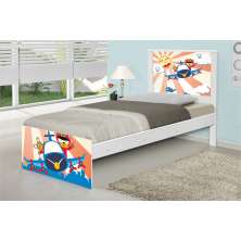 Cama Solteiro Patrulha Ursinhos com Colchão