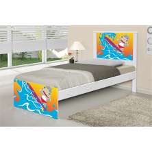 Cama Solteiro Surfista com Colchão