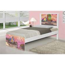 Cama Solteiro Unicórnios Mágicos com Colchão