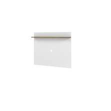 Painel C/ Prateleira Para Tvs Até 55" Vênus Branco/Madeira- Tebarrot
