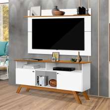 Painel para TV Havertz com 1 Prateleira Branco Nature