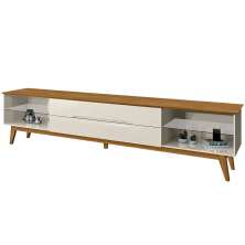 Rack Bancada Para TV 65 Pol Limit 181 cm Off White Nature Tebar