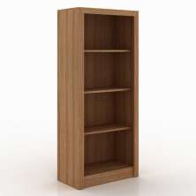 Armário Estante Alto para Escritório Home Office ME4137 MDP Amendoa G69 - Gran Belo