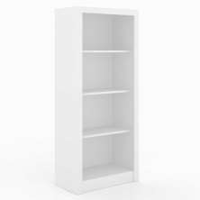 Armário Estante Alto para Escritório Home Office ME4137 MDP Branco - Gran Belo