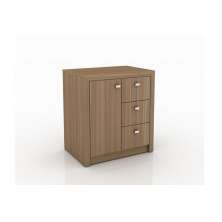 Balcão para Escritório Home Office ME4111 MDP Amendoa G69 - Gran Belo